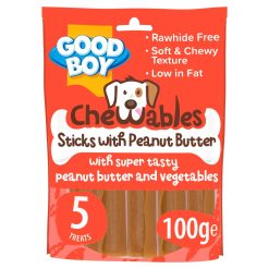 Good Boys Chewables Peanut Butter Sticks - 5 pack
