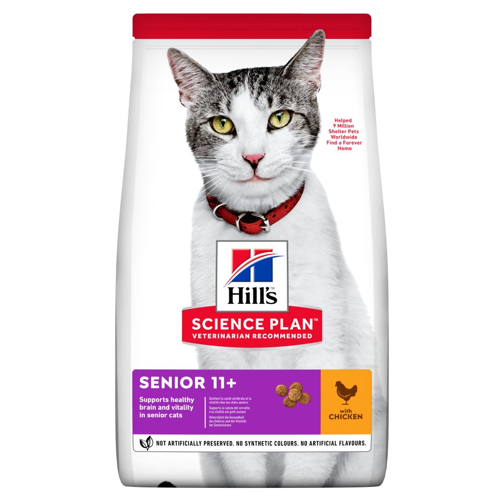 HILL'S SCIENCE PLAN Senior Dry Cat Food Chicken Heart Pets Local