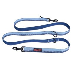 Halti Double End Lead Blue - Large