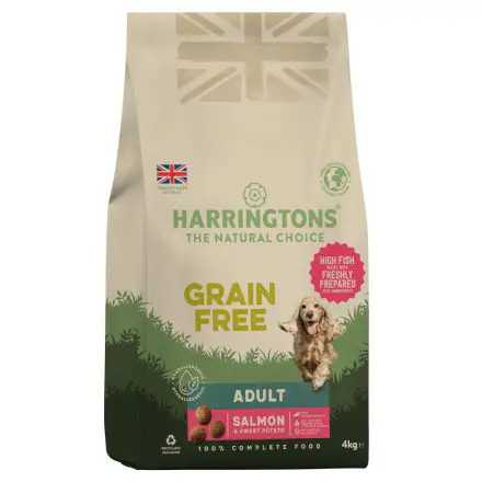 Harringtons Adult Dog Grain Free Salmon & Sweet Potato - 4kg
