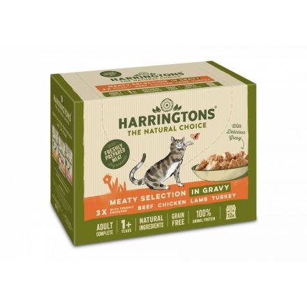Harringtons Cat Meat Chunks in Gravy 12pk - 85g