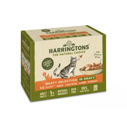 Harringtons Cat Meat Chunks in Gravy 12pk - 85g