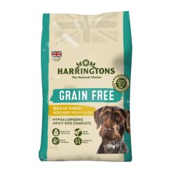 Harringtons Grain Free Hypoallergenic Turkey Various Sizes