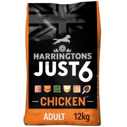 Harringtons Just 6 Dry Dog Food Chicken Various Sizes