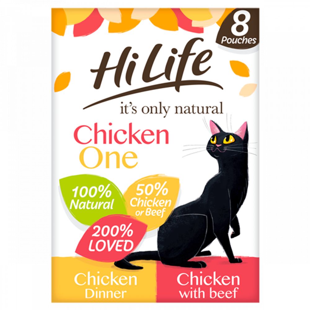 HiLife it's only natural - Chicken One Pouch Multipack 8 x 70g - k 70g