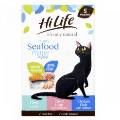 HiLife it's only natural - Luxury Seafood Platter In Jelly 5 x 50g Multipack - 50g