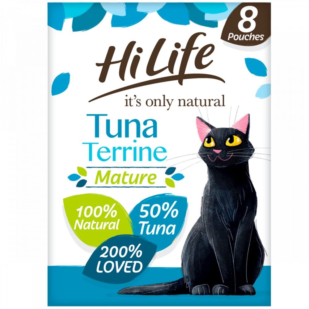 HiLife it's only natural MATURE Tuna Terrine Pouch Multipack 8 x 70g - 70g