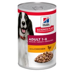Hill's Science Plan Adult Dog Food with Chicken Flavour - 370g, case of 12