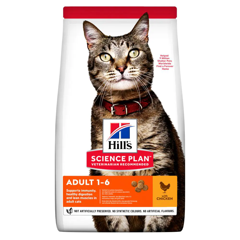 Hill's Science Plan Adult Dry Cat Food Chicken Flavour - 15kg