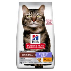 Hills Science Plan Hairball & Perfect Coat Adult Cat Food with Chicken - 1.5kg