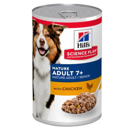 Hill's Science Plan Mature Adult Wet Dog Food Chicken Flavour - 370g, case of 12