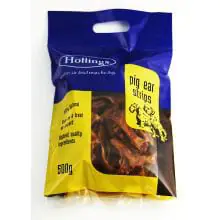 Hollings Pig Ear Strips Carry Bag - 500g