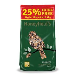 Honeyfields Quality Wild Bird Food - 4kg+25%