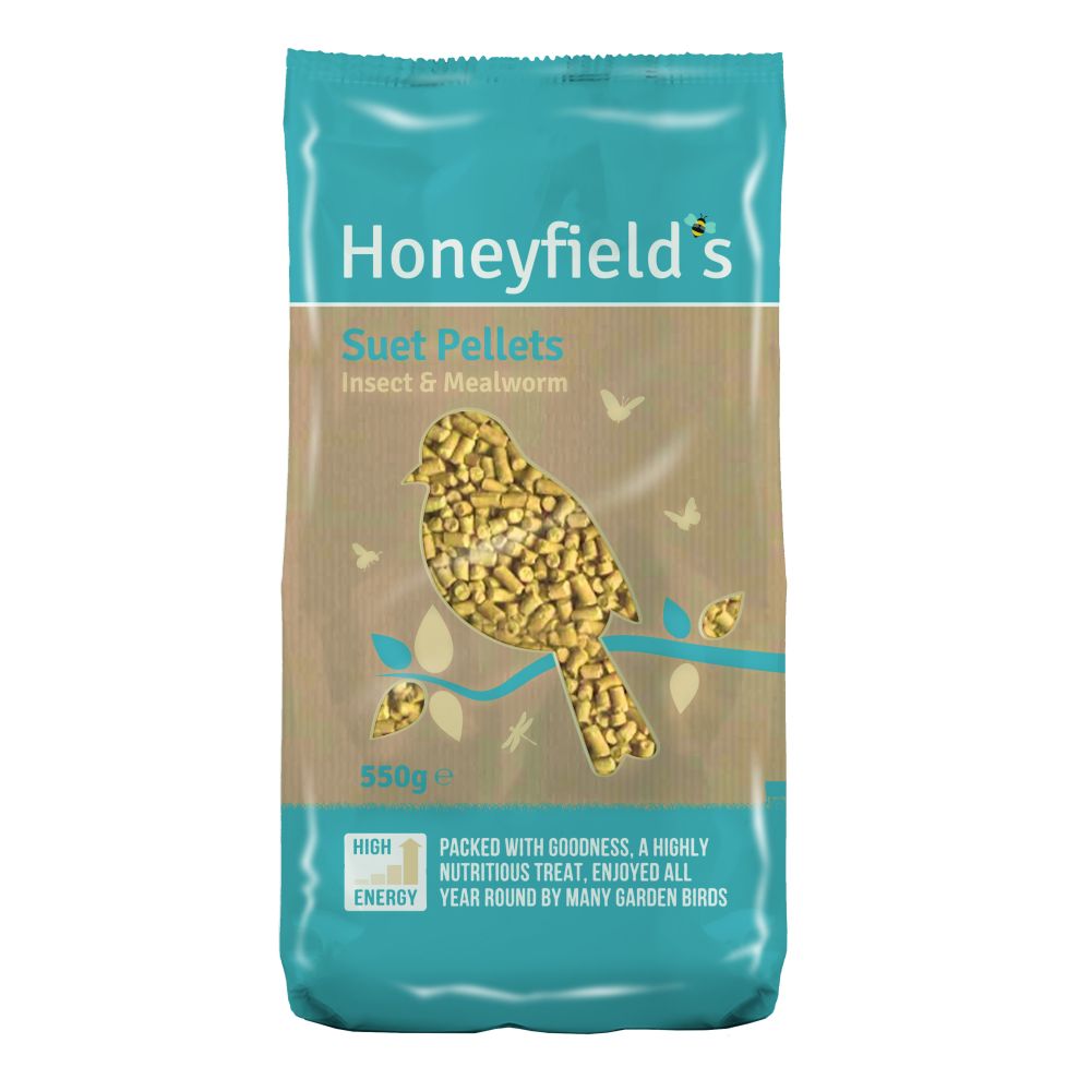 Honeyfield's Suet Pellets - Insect & Mealworm - 550g
