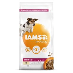 IAMS for Vitality Senior Small & Medium Dog Food with Fresh chicken Various Sizes