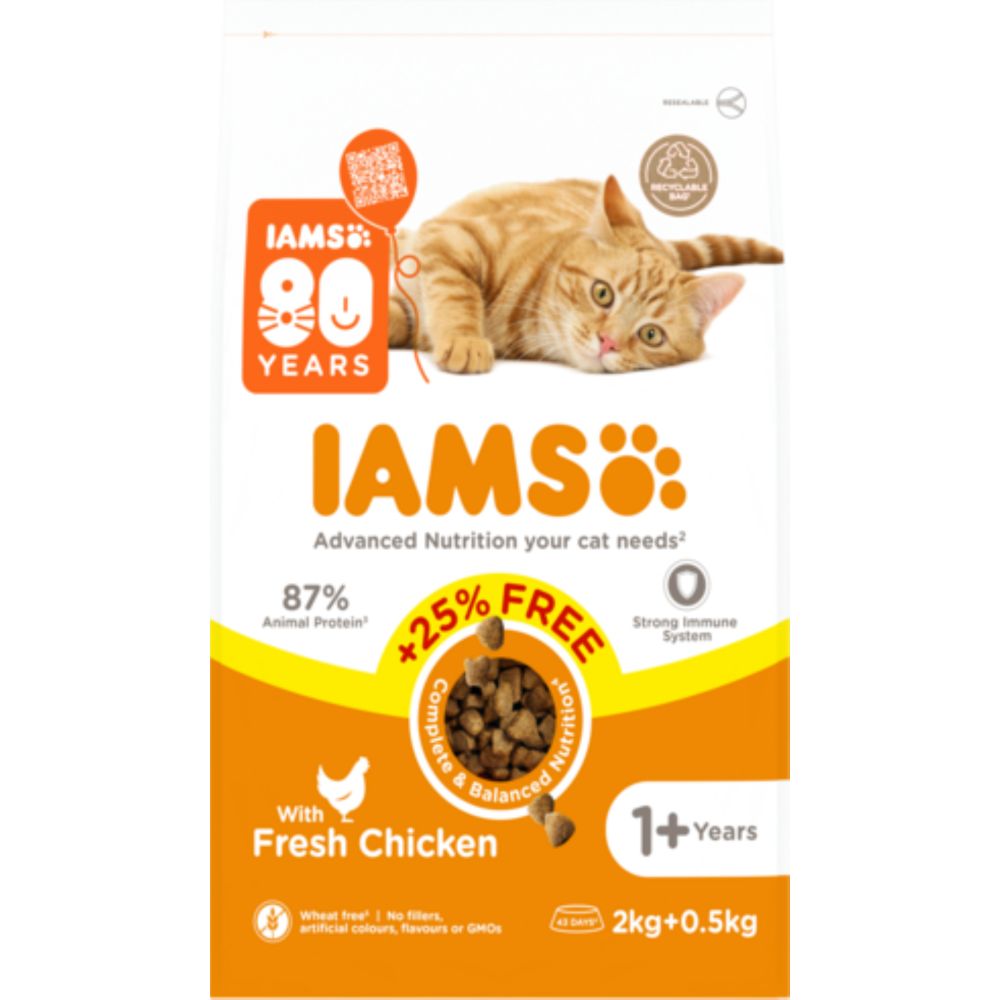 Iams Adult Cat Advanced Nutrition Chicken - 2.5kg