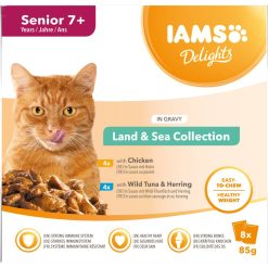 Iams Del Snr L&s Cig 8pk - 85g