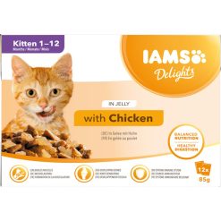 Iams Delights Kitten Chicken 12pk - 85g