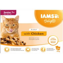 Iams Delights Senior Cat Chicken 12pk - 85g