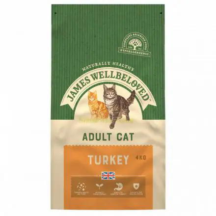 JAMES WELLBELOVED Cat Adult Turkey & Rice Various Sizes