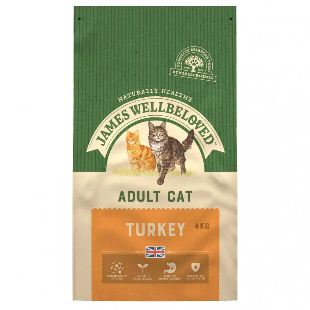JAMES WELLBELOVED Cat Adult Turkey & Rice Various Sizes