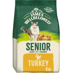 JAMES WELLBELOVED Cat Senior Turkey & Rice - 4kg