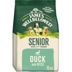 JAMES WELLBELOVED Duck & Rice Kibble Senior - 15kg
