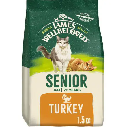 JAMES WELLBELOVED Senior Cat Turkey & Rice - 1.5kg