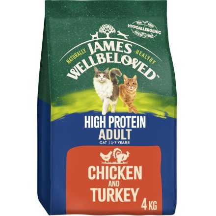 James Wellbeloved Adult Cat High Protein Chicken & Turkey Various Sizes