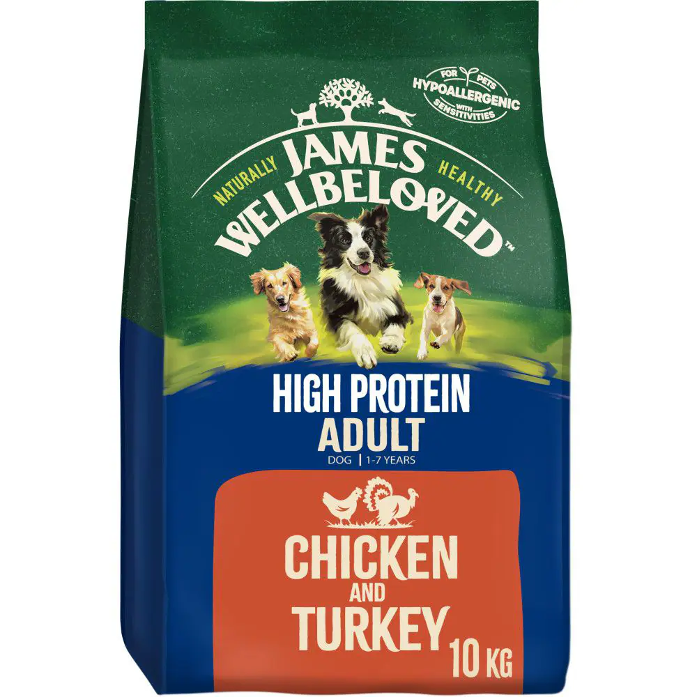James Wellbeloved Adult Dog High Protein Chicken & Turkey - 10kg