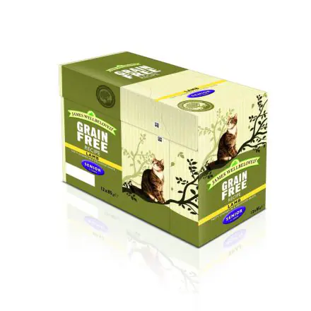 James Wellbeloved Cat Pouch Senior Lamb 12 Pack - 85g