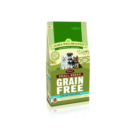 James Wellbeloved Dog Adult Grain Free Small Breed Fish & Vegetables - 1.5kg