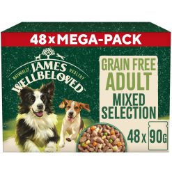 James Wellbeloved Grain Free Adult Wet Dog Food Variety Pack Pouch 48 Pack - 90g