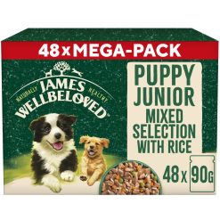 James Wellbeloved Puppy Wet Dog Food in Gravy Variety Pack Pouch 48 Pack - 90g