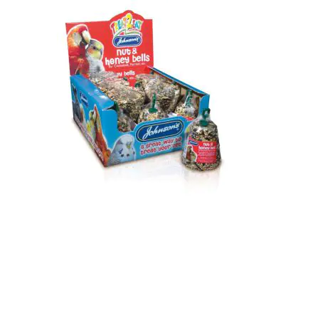 Johnson's Cockatiel/Parrot Nut & Honey Bell - 50g, case of 15