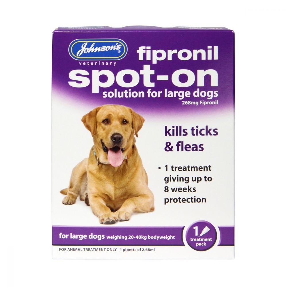 Johnson's Fipronil Spot-on Large Dog - 1 treatment