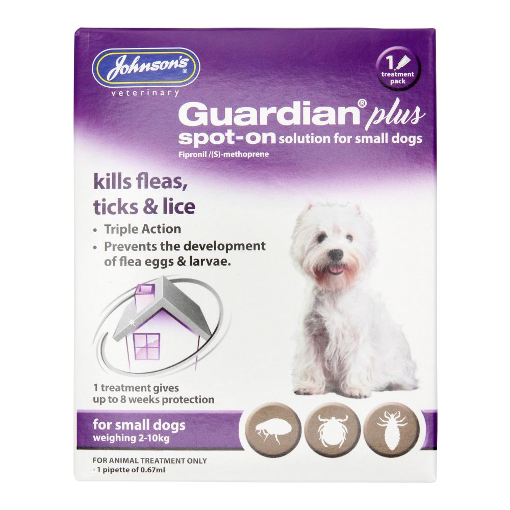 Johnson's Guardian Plus Spot-On Small Dog - 1 treatment