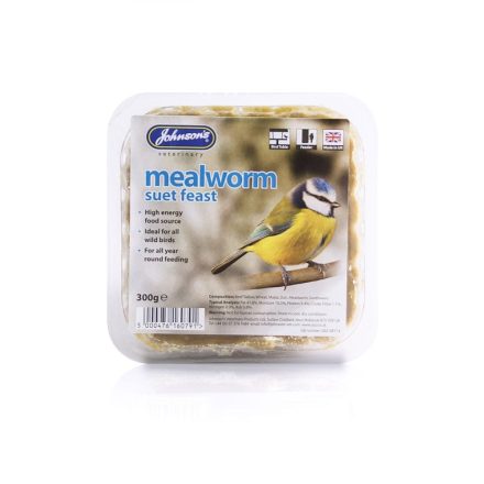 Johnson's Mealworm Suet Feast - 300g
