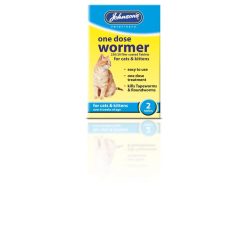 Johnson's One Dose Wormer Cat - 2tab