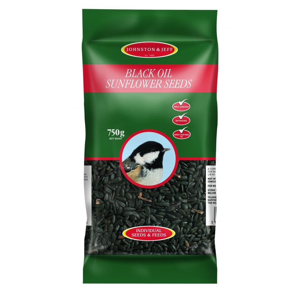 Johnston & Jeff Black Oil Sunflower Seed Various Sizes