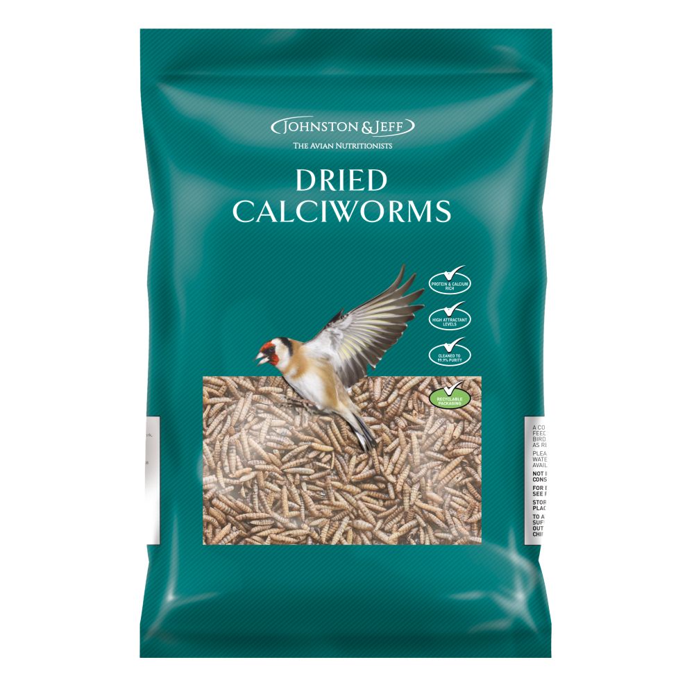 Johnston & Jeff Dried Calciworms Various Sizes