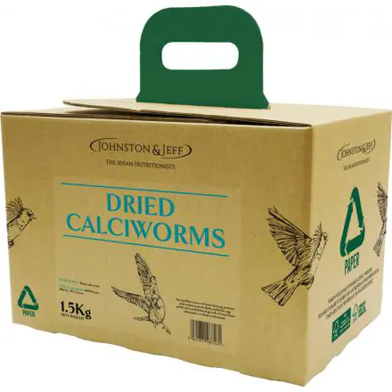 Johnston & Jeff Dried Calciworms in EcoBox - 1.5kg