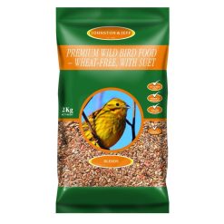 Johnston & Jeff Premium Wild Bird - Wheat Free with Suet - 2kg