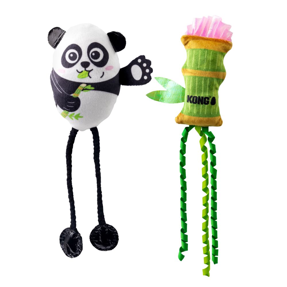 KONG Scrattles Panda - 2 pack