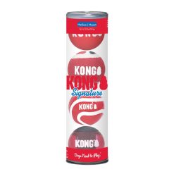 KONG Signature Balls 4pk - Medium