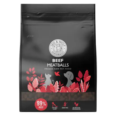 Leo & Wolf Dog Beef Meatballs - 1kg
