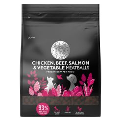 Leo & Wolf Dog Chicken, Beef, Salmon and Vegetable Meatballs - 1kg