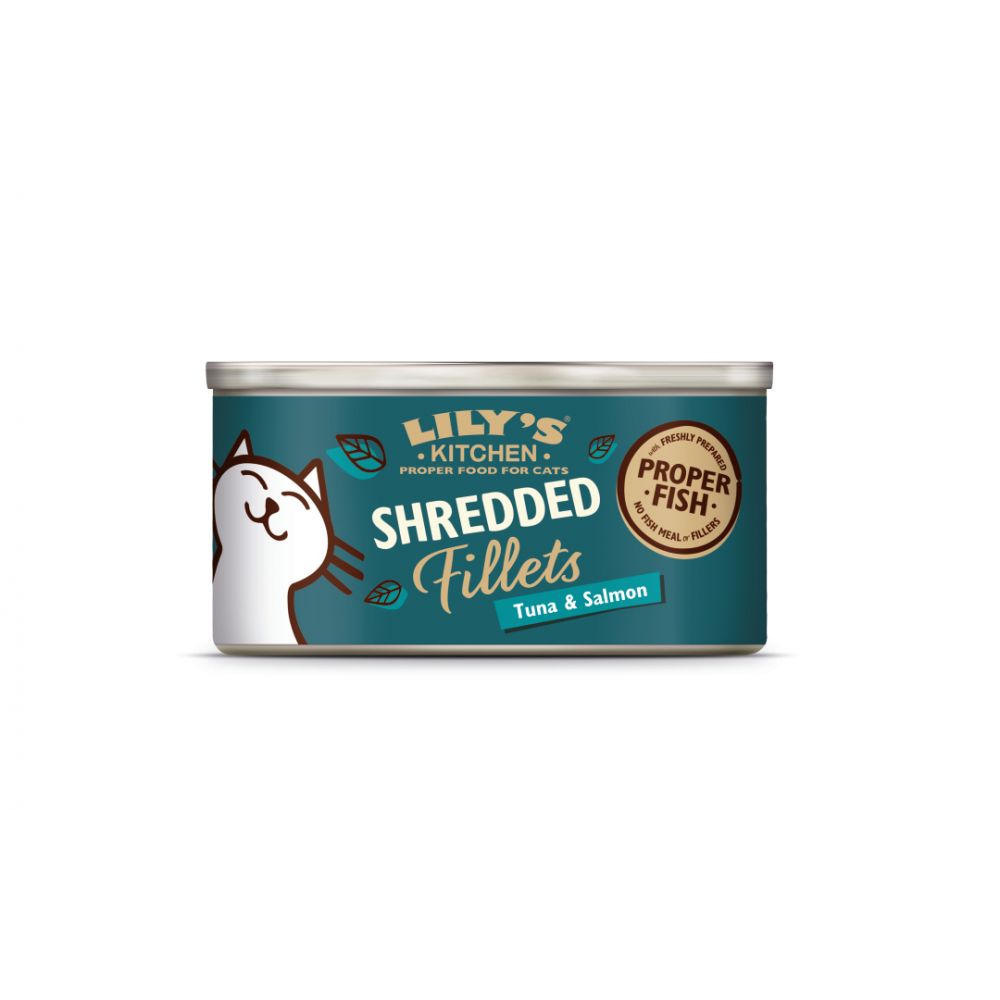 Lily's Kitchen Cat Shredded Fillets Tuna&Salmon - 70g, case of 24