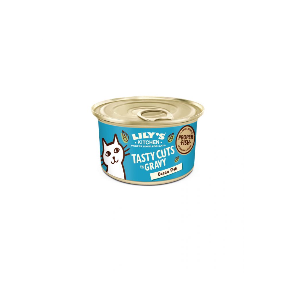 Lily's Kitchen Cat Tasty Cuts Ocean Fish - 85g, case of 24
