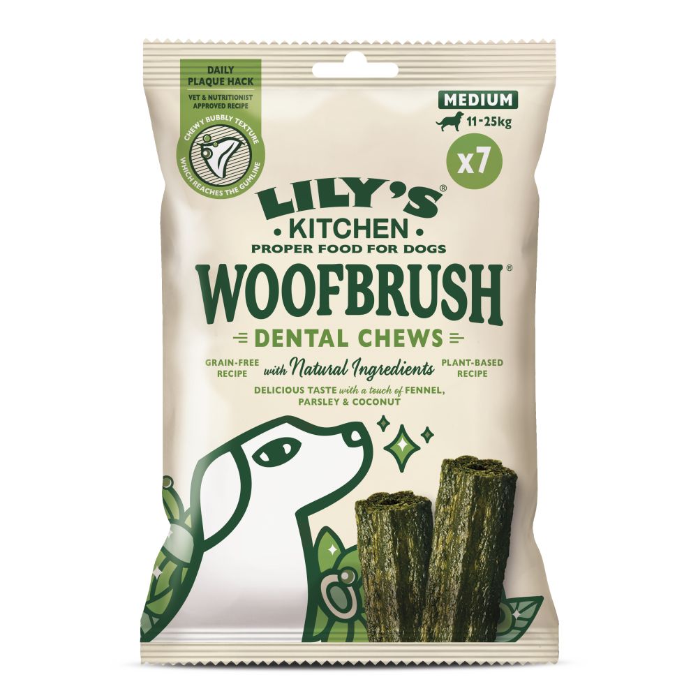 Lily's Kitchen Dog Woodbrush Dental Medium - Medium